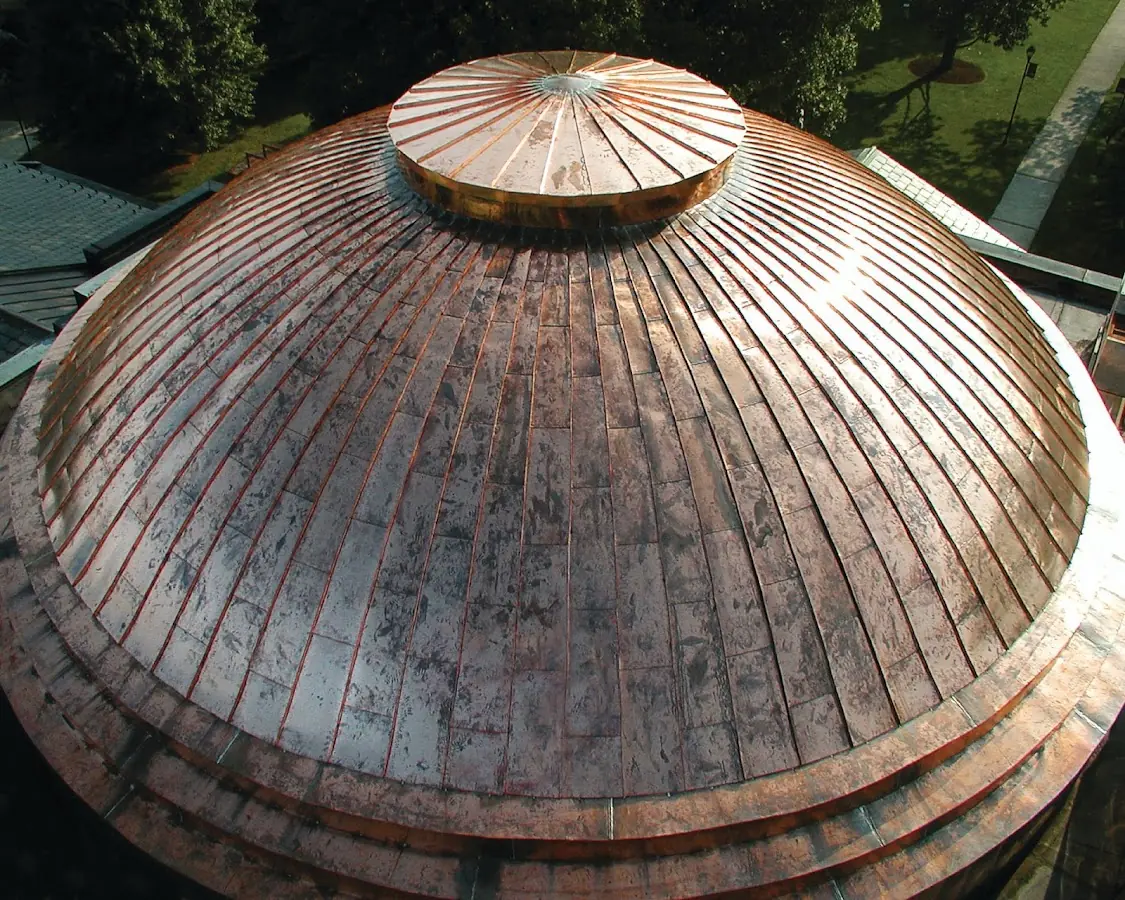 Craftsman Roofing crew installing a new roof in Downtown Asheville